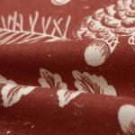 Дорожка на стол Этель New Year's plants 40?149 см, 100% хлопок, рогожка 186 г/м?, красная