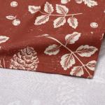 Дорожка на стол Этель New Year's plants 40?149 см, 100% хлопок, рогожка 186 г/м?, красная