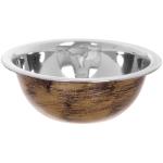 Миска из нержавеющей стали 0,5л 16см цвет Антик