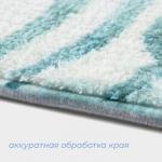 Коврик для ванной и туалета SAVANNA «Баунти», 50?80 см, цвет зелёный
