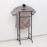 Вешалка костюмная «Стиль», 47?34,8?108 см, чёрная