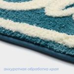 Коврик для ванной и туалета SAVANNA «Bath», 40?60 см, голубой