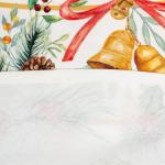 Набор новогодний столовый Этель "Сhristmas bells" Скатерть новогодняя 150х110 +/-2см с ГМВО, салфетки 40х40см- 4шт