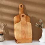 Набор деревянных разделочных досок на подставке Adelica, 2 шт.: 38?18, 28?18 см, пропитаны минеральным маслом, берёза