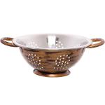 Дуршлаг из нержавеющей стали 1,3л 22см с 2-мя ручками цвет Антик