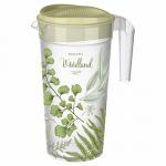 Кувшин 1,5л с крышкой, с декором, пластик