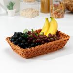 Корзина для продуктов Доляна, 30?19,5?6 см, цвет коричневый