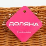 Корзина для продуктов Доляна, 30?19,5?6 см, цвет коричневый