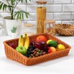 Корзина для продуктов Доляна, 45?29?12 см, цвет коричневый