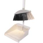 *Набор для уборки, щетка для пола с совком "Clean" светло-бежевая