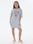 Платье домашнее "Кролик" серый девочка