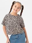 Футболка "Леопард" коричнева Ук  детская