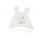 Шапочка Зайка велюровая с ушками