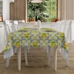 Комплект скатерть рогожка 150х220 + 6 салфеток 32х32 "Mia Cara" рис 30272-1 Lemonade