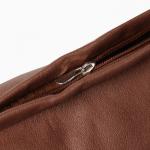 Наволочка декоративная "Этель" кожзам 45х45 см, коричневый