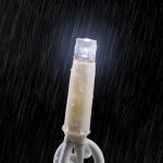 Гирлянда "Бахрома" 3 х 0.9 м , IP65, УМС, белая нить каучук, 144 LED, свечение белое, 220 В