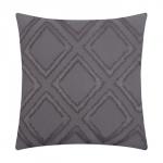 Наволочка декоративная "Этель" ромб 42*42 см, цвет серый