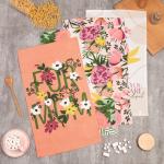 Набор кухонных полотенец Доляна Spring mood, 35?60 см-4 шт., 100% хлопок