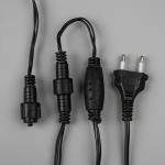 Гирлянда «Бахрома» 3 ? 0.6 м, IP44, УМС, тёмная нить, 160 LED, свечение мульти, 220 В, УЦЕНКА