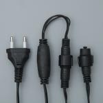 Гирлянда «Бахрома» 3 ? 0.9 м, IP44, УМС, тёмная нить, 232 LED, свечение тёплое белое, 220 В