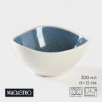 Салатник Magistro Ocean, 300 мл, d=12 см, фарфор, синий, белый