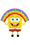 SpongeBob игрушка пластиковая 20 см - Спанч Боб радужный (мем коллекция) Игрушки разных брендов, 267564
