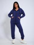 Костюм с брюками, футер с лайкрой 2-х нитка (00907, индиго)