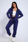 Костюм с брюками, футер с лайкрой 2-х нитка (00907, индиго)