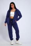 Костюм с брюками, футер с лайкрой 2-х нитка (00907, индиго)