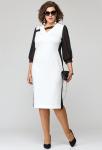 Платье EVA GRANT 7220 бело-чёрный