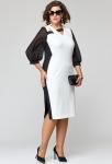 Платье EVA GRANT 7220 бело-чёрный
