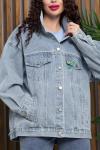 Жакет джинсовый Милана (серо-голубая) Б13370-4М