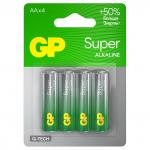 Батарейка GP Super G-Tech AA (LR6) 15A алкалиновая, BC4, (цена за 1 батарейку), GP 15AA21-2CRSBC4