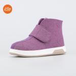 сиреневый ботинки женская Войлок