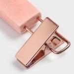 Вешалка для брюк и юбок LaDо?m Rose Gold, 33?3?12 см, покрытие вельвет, розовая