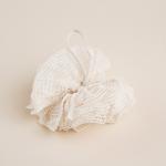 Мочалки для ванной SL Home «Ортика», 3 мочалки, розочка, варежка, люффа, бежевые