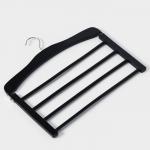 Плечики - вешалка для брюк и юбок LaDо?m Bois, сорт А, многоуровневая, широкие плечики, 38.5?1.2?34 см, дерево