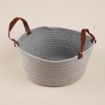 Корзина для хранения SL Home «Луиза», плетёная, ручной работы, 33?33?16 см, серая