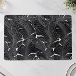 Салфетки сервировочные на стол «Мираж», 4 шт., 30?45 см, чёрные