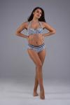 Купальный комплект женский: бюстгальтер с чашкой bandeau + плавки арт.1603212