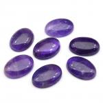 Кабошон из аметиста овал 1 сорт, 25*18*6,5мм.