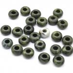 Бублик бусина из нефрита 14*8мм, 1шт