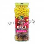 HiFood Оливки без косточки с перцем Ассорти №1 / 550гр (упак*15)