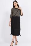 Платье Bazalini 4886 чёрно-бежевый