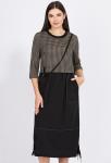 Платье Bazalini 4886 чёрно-бежевый