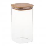VETTA ЭКО Вуд Банка для хранения 1300мл, 18,5х10х10см, стекло, бамбук