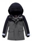 Горнолыжный костюм Valianly детский для мальчика серого цвета 9201Sr