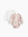 Боди с длинным рукавом (набор 2 шт.) milky-pink