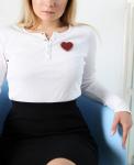 "Klart" набор для вышивания 10-011 "Брошь. Сердце"