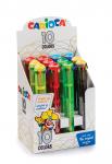 "Carioca" Ручка шариковая автоматическая 10 в 1 1 мм 10 цв. 12 шт. 42761 цвет чернил: многоцветные
